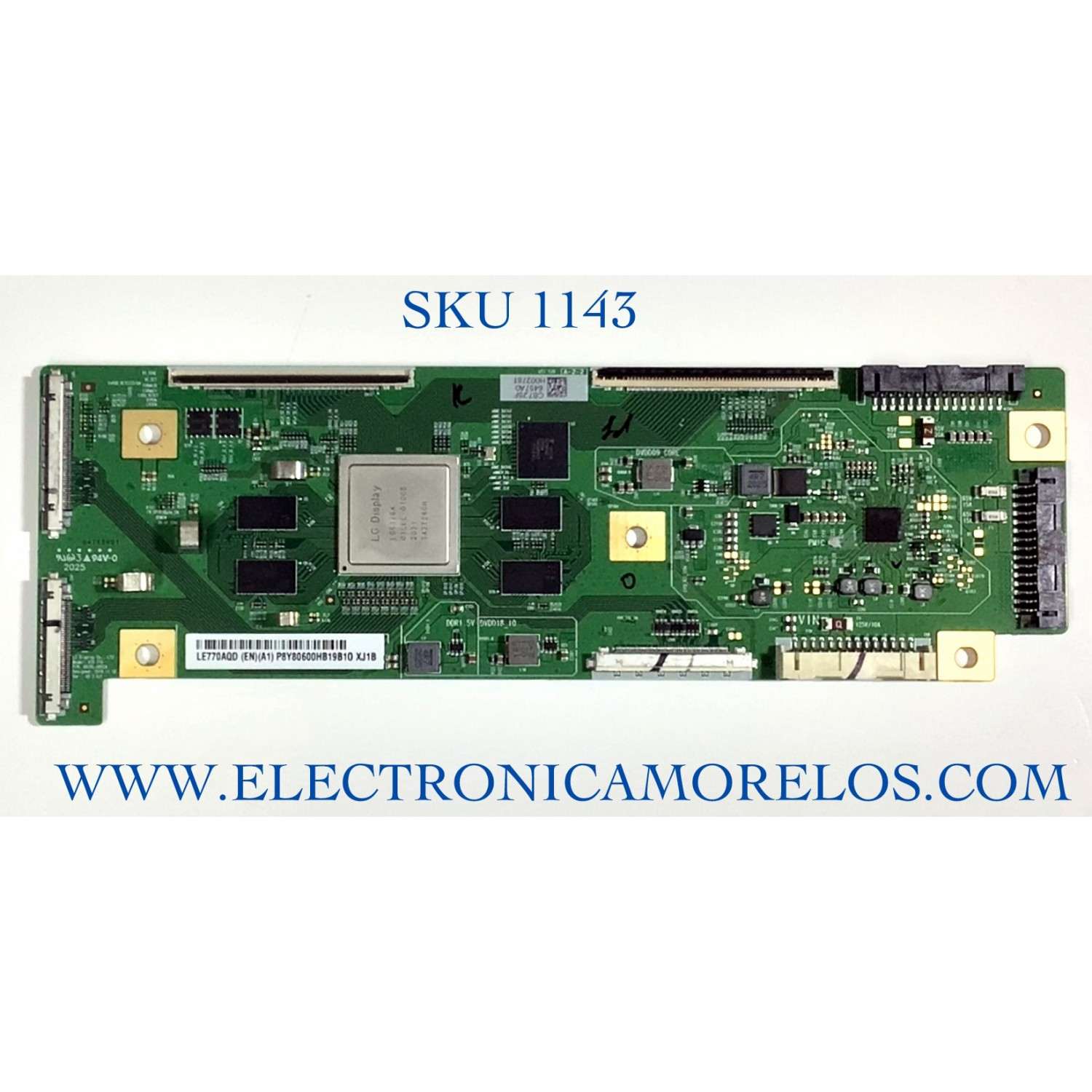 T-CON PARA TV LG NUMERO DE PARTE 6871L-6457A / 6870C-085CA / PANEL LE770AQD(EN)(A1) / MODELO OLED77CXPUA.BUSWLJR / OLED77CXPUA